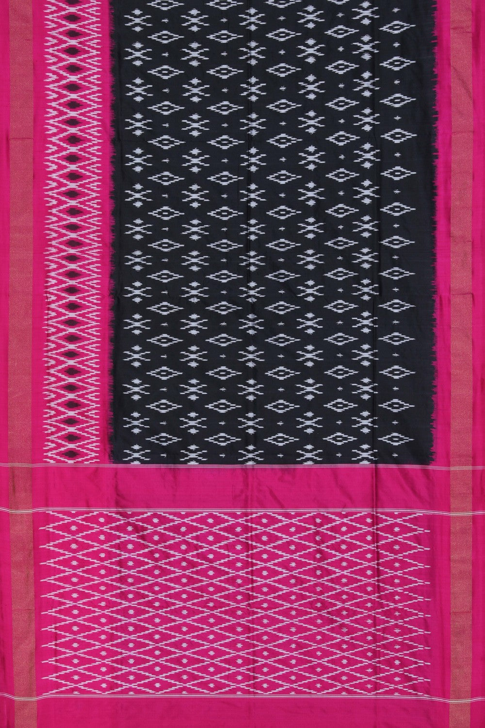 Pochampally Ikat Black Saree