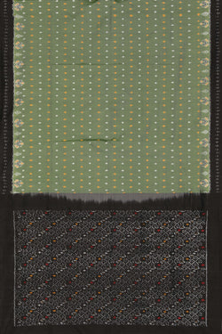 Image of Pochampally Ikat Sage Green Saree