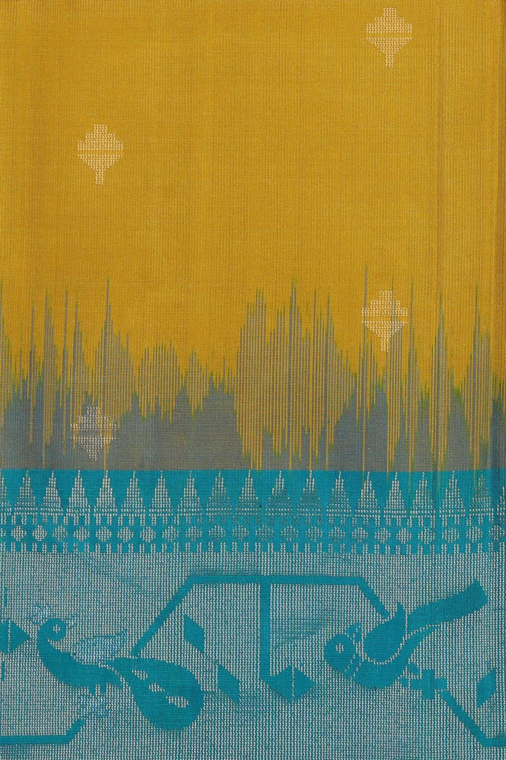 South Silk Yellow Saree