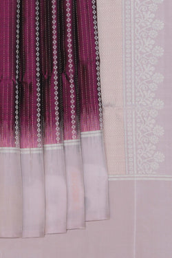 Image of South Silk Plum Purple Saree