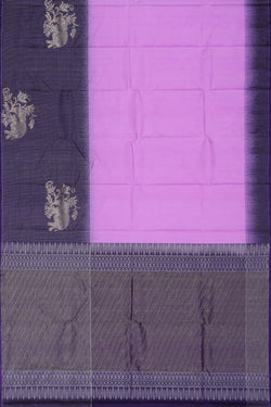 Image of South Silk Lavender Pink Saree