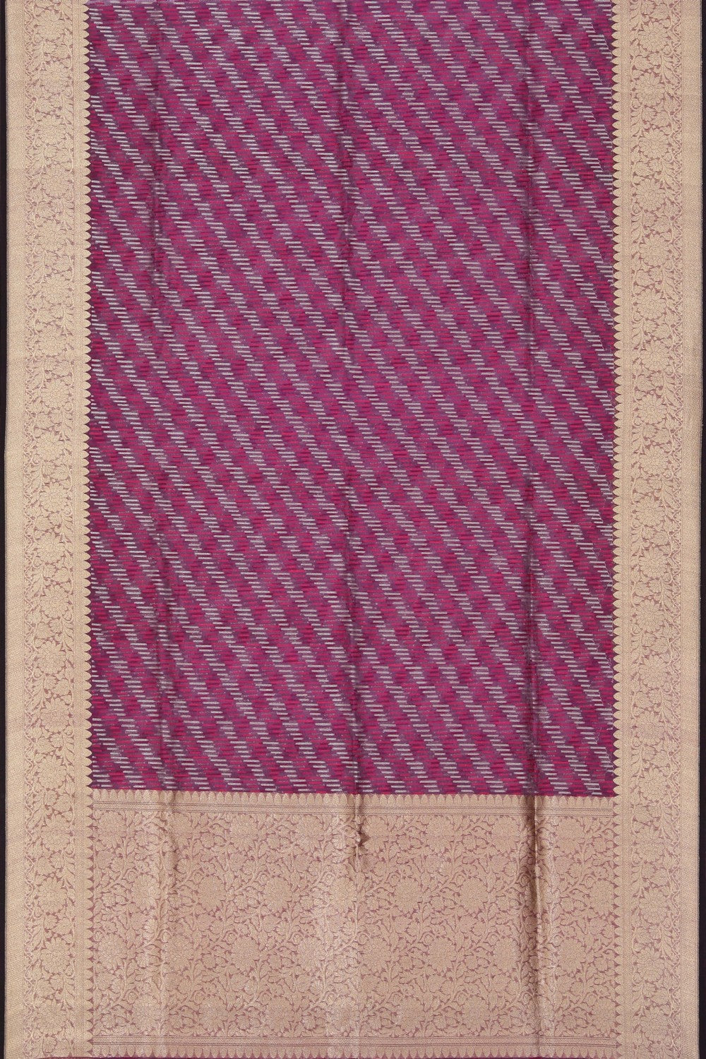 Kora Silk Purple Saree