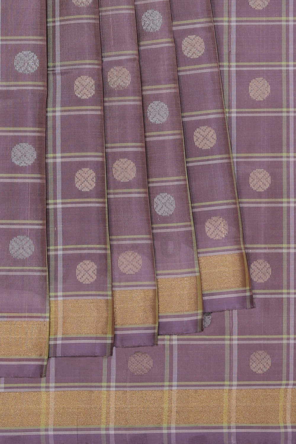 South Silk Kattam Purple Saree