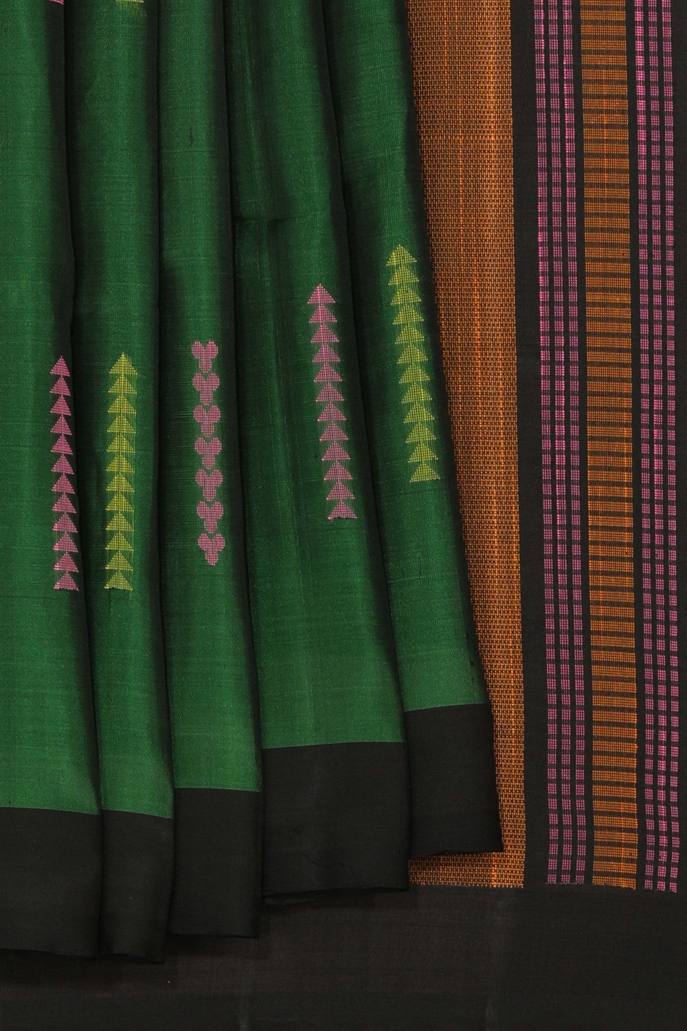 South Silk Green Saree