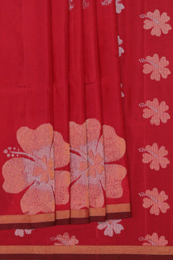 Image of South Silk Red Saree