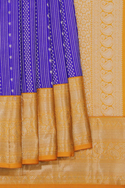 Image of South Silk Blue Saree