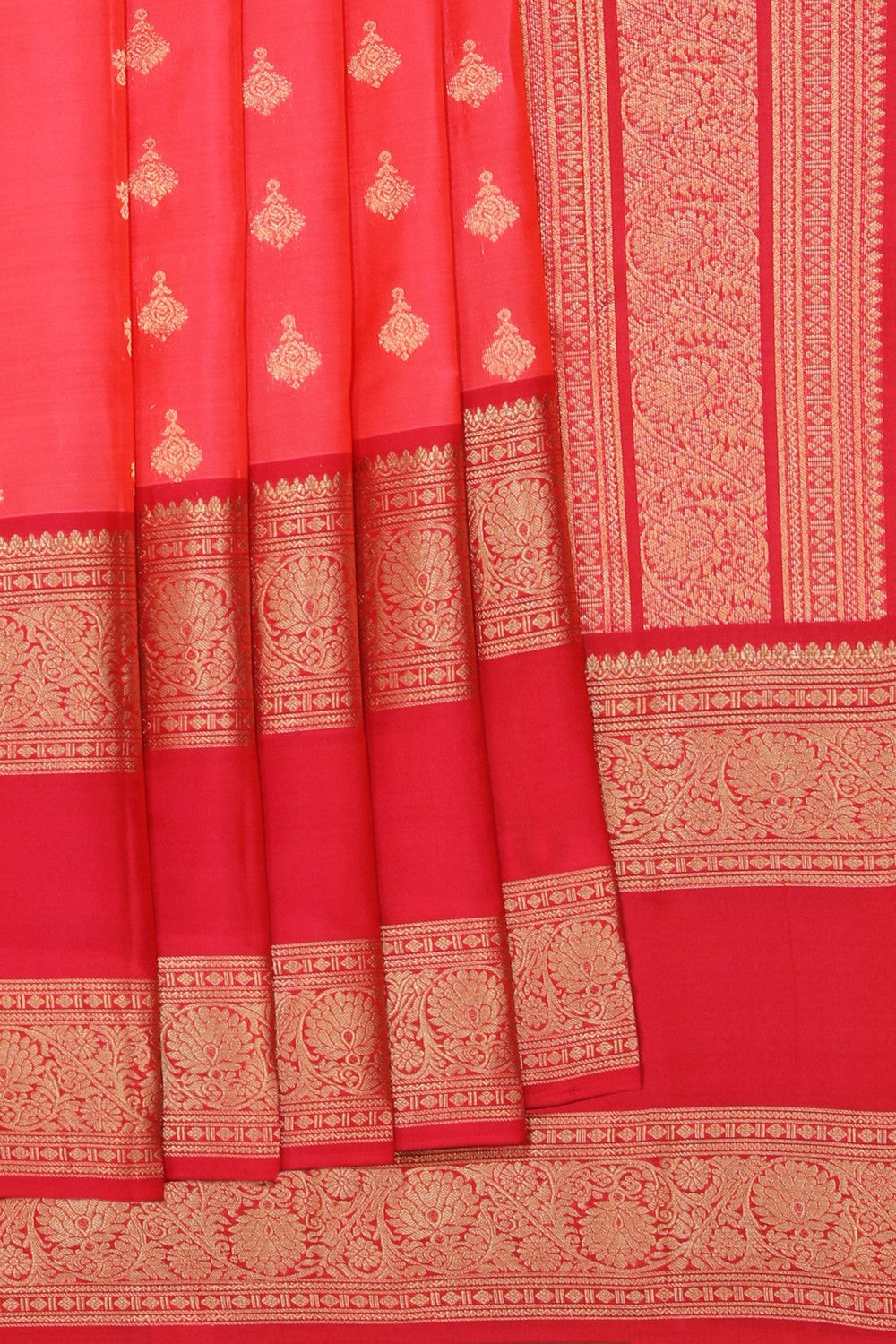 South Silk Fuchsia Pink Saree