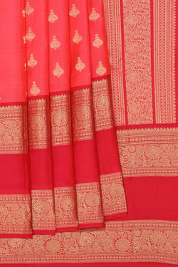 Image of South Silk Fuchsia Pink Saree