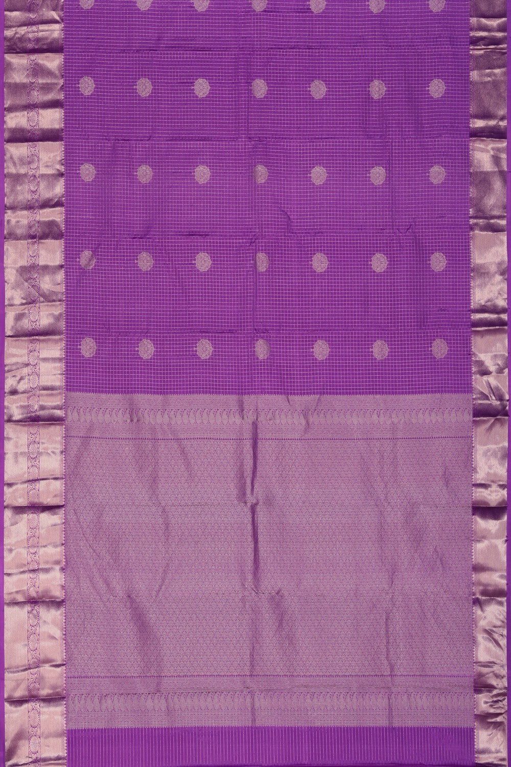 South Silk Kattam Purple Saree