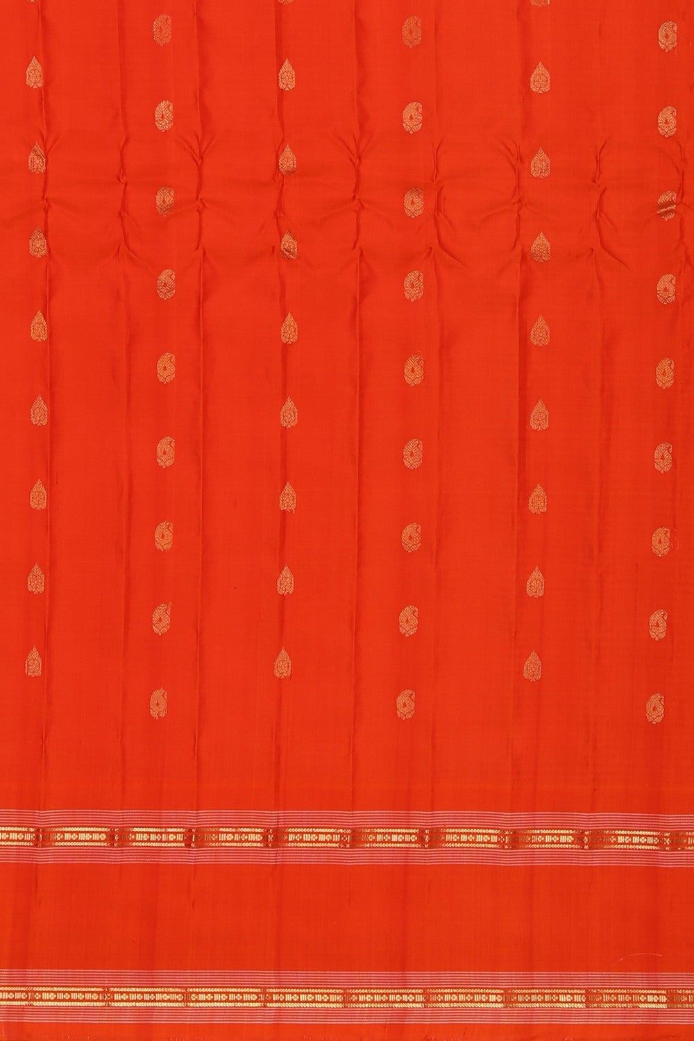 Image of Gadwal Silk Kattam Black Saree