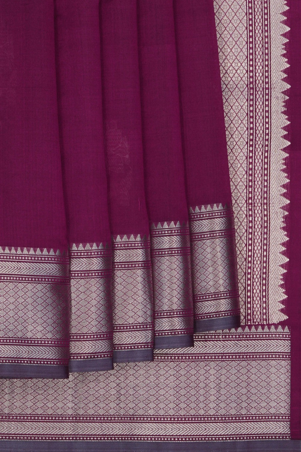 Image of Banarasi Silk Purple Saree