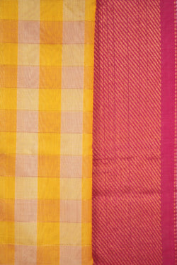 Image of Kuppadam Kattam Yellow Saree