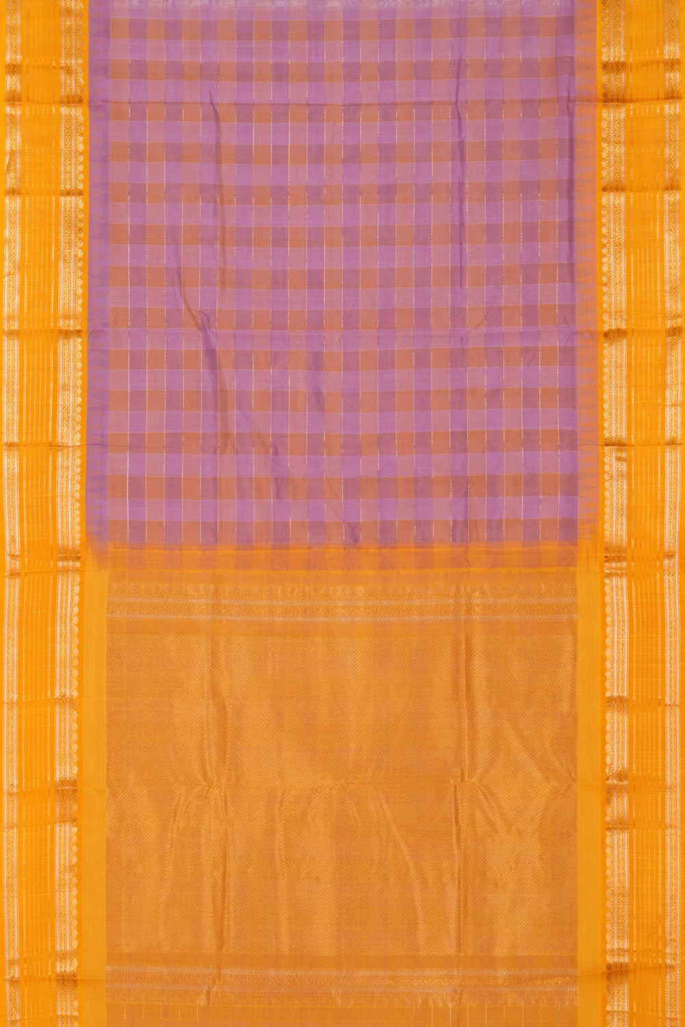 Kuppadam Kattam Lavender Purple Saree