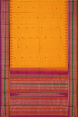 Image of South Silk Yellow Saree