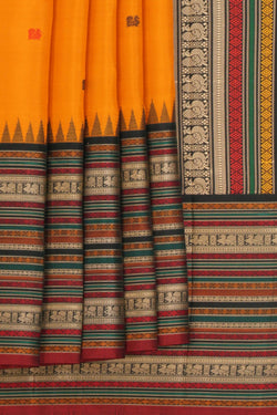 Image of South Silk Yellow Saree