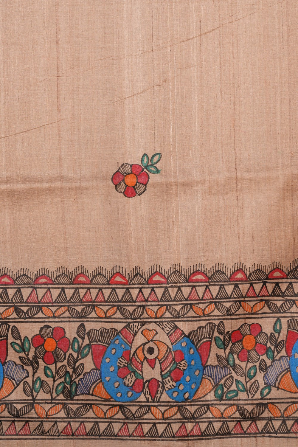 Madhubani Hand-Painted Saree