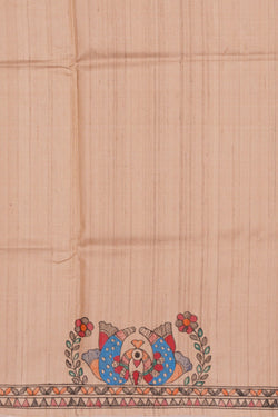 Image of Madhubani Hand-Painted Saree