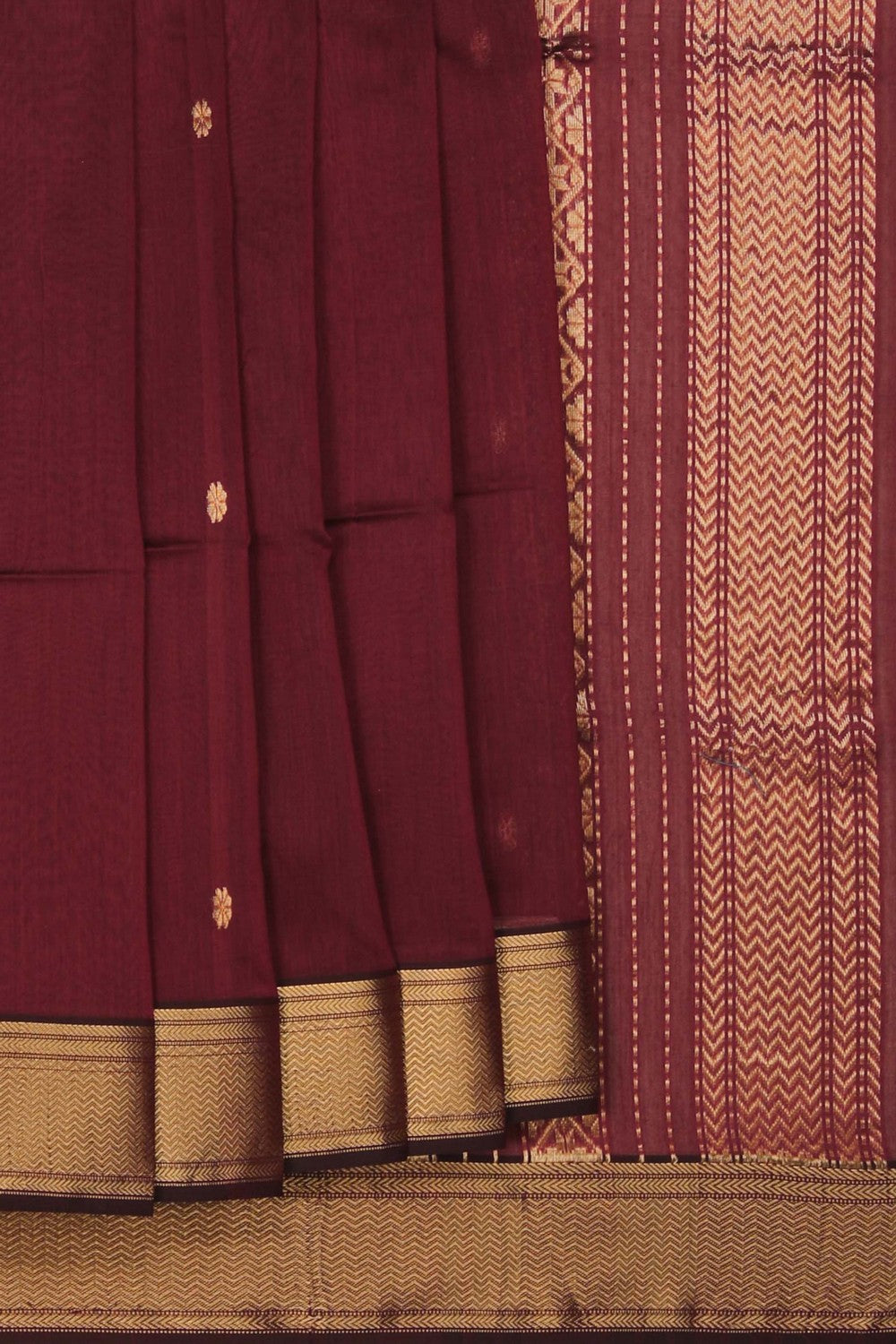 Image of Maheshwari Maroon Saree