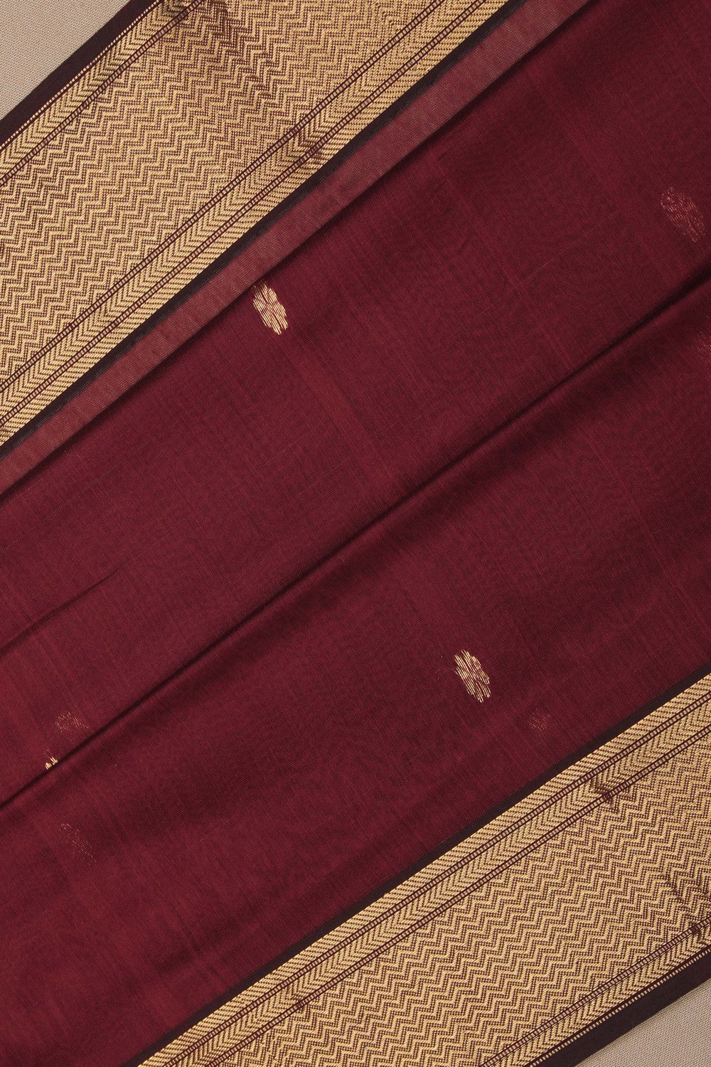 Image of Maheshwari Maroon Saree