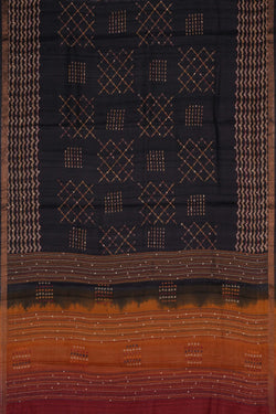 Image of Tussar Embroidery Saree