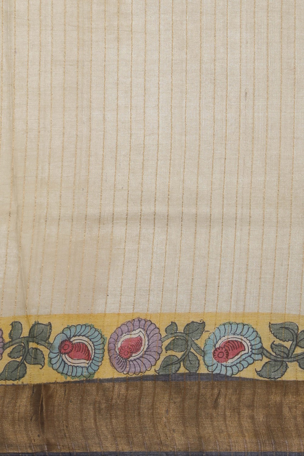 Kalamkari Hand-Painted Saree