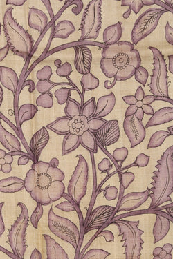 Image of Kalamkari Hand-Painted Saree