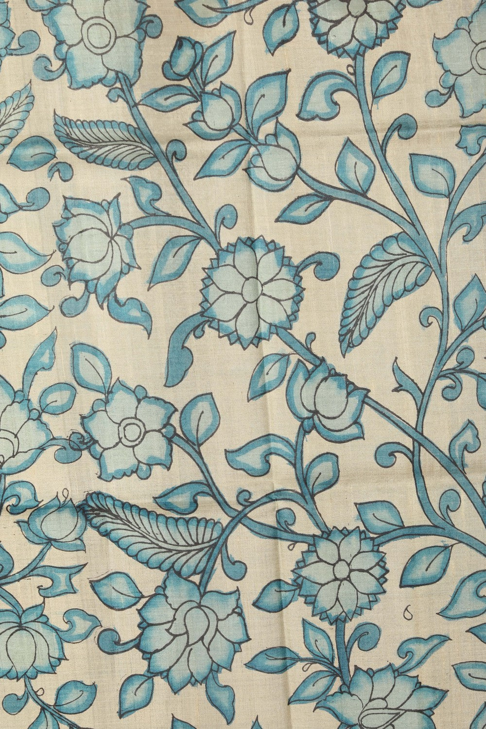 Kalamkari Hand-Painted Saree