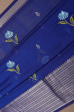 Image of Mangalgiri Silk Embroidery Saree