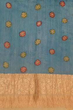 Image of Kalamkari Hand-Painted Saree