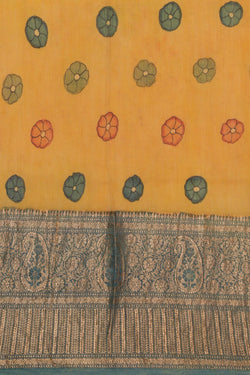 Image of Kalamkari Hand-Painted Saree