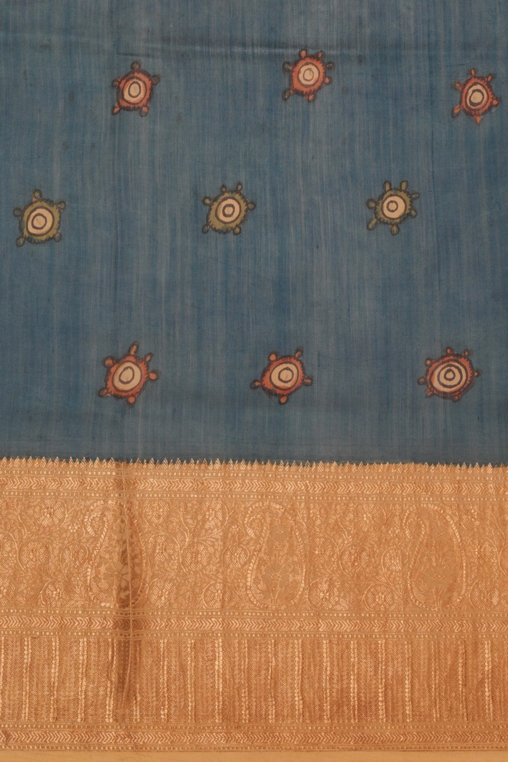 Image of Kalamkari Hand-Painted Saree