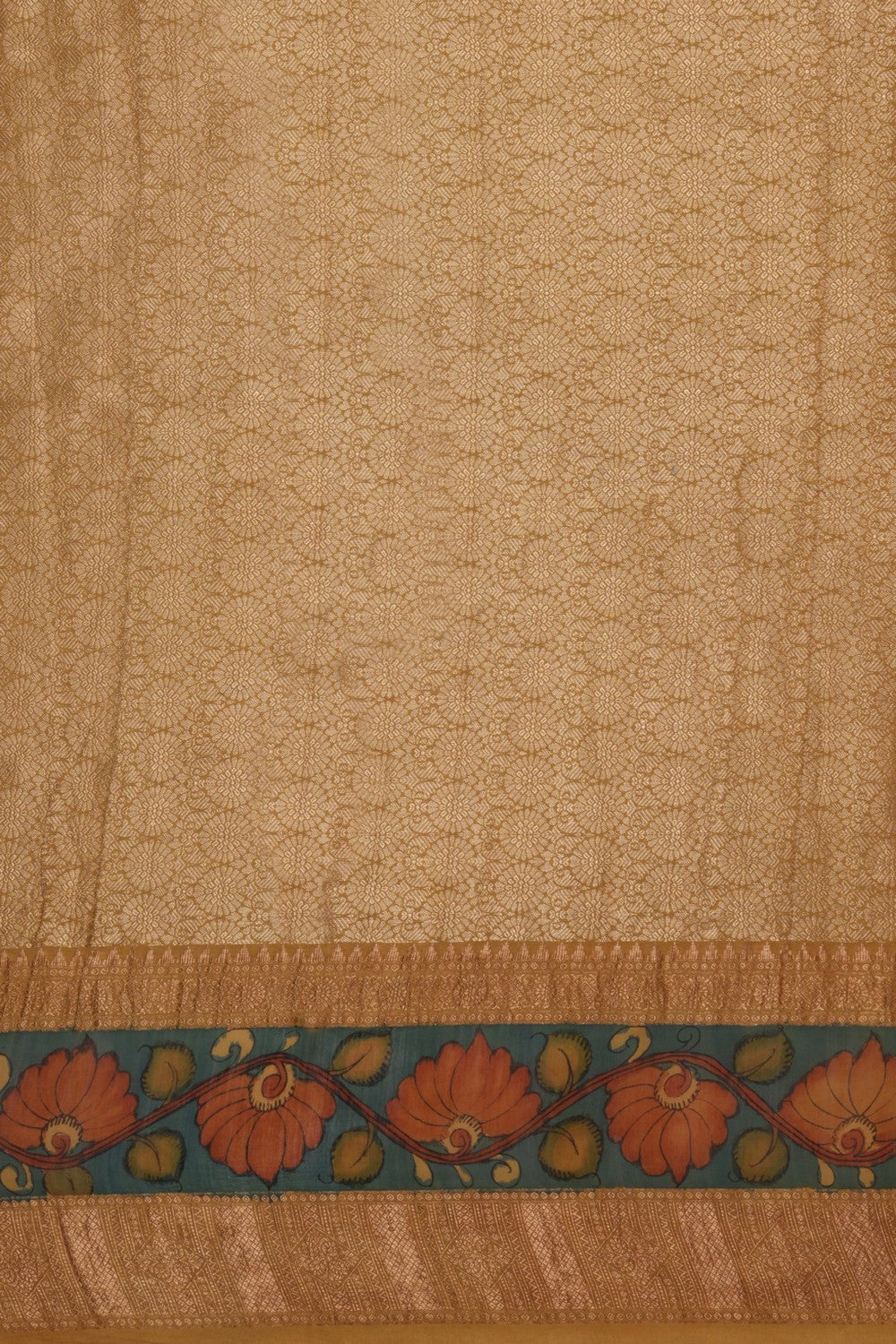 Kalamkari Hand-Painted Saree