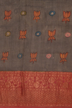 Image of Kalamkari Hand-Painted Saree