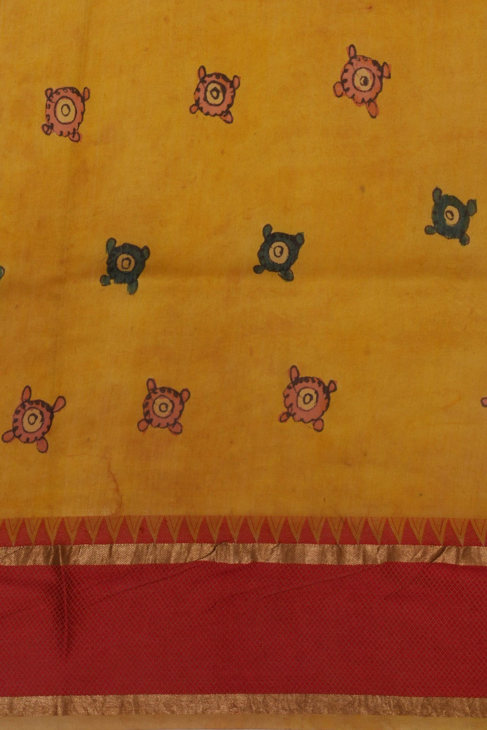 Kalamkari Hand-Painted Saree