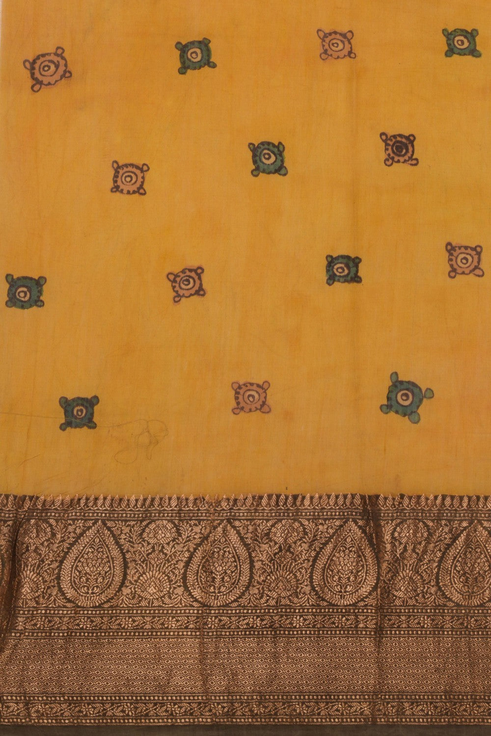 Kalamkari Hand-Painted Saree