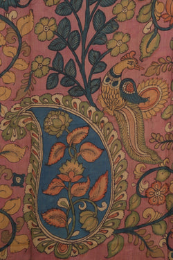 Image of Kalamkari Hand-Painted Saree