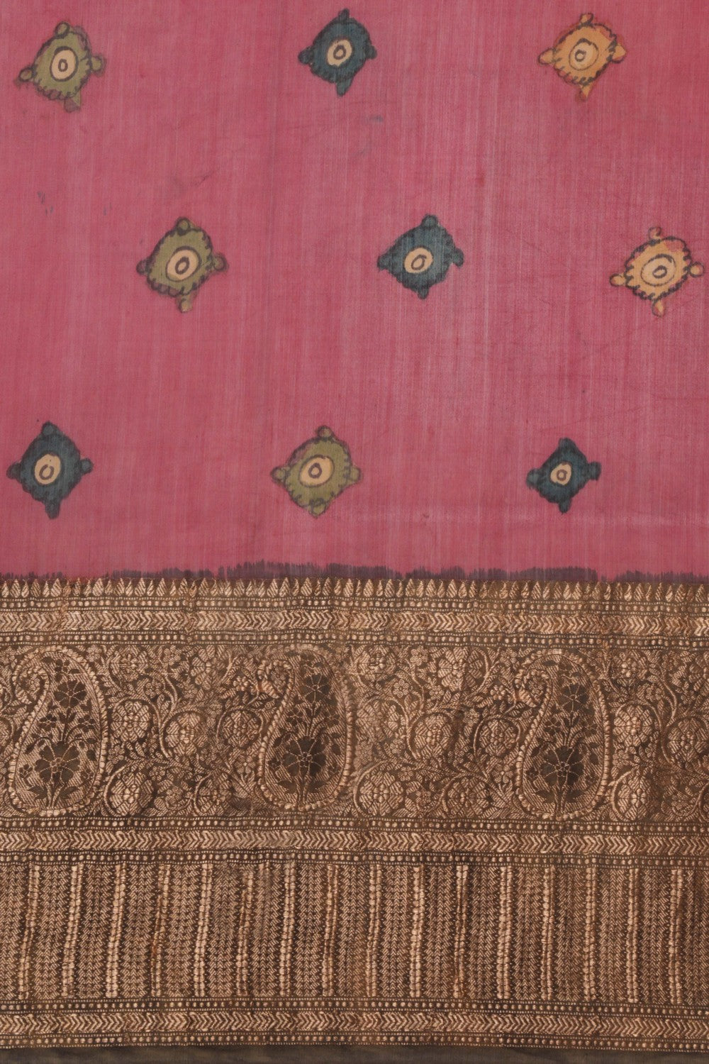 Kalamkari Hand-Painted Saree