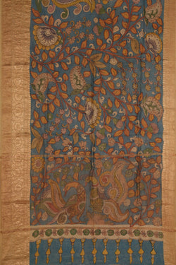 Image of Kalamkari Hand-Painted Saree