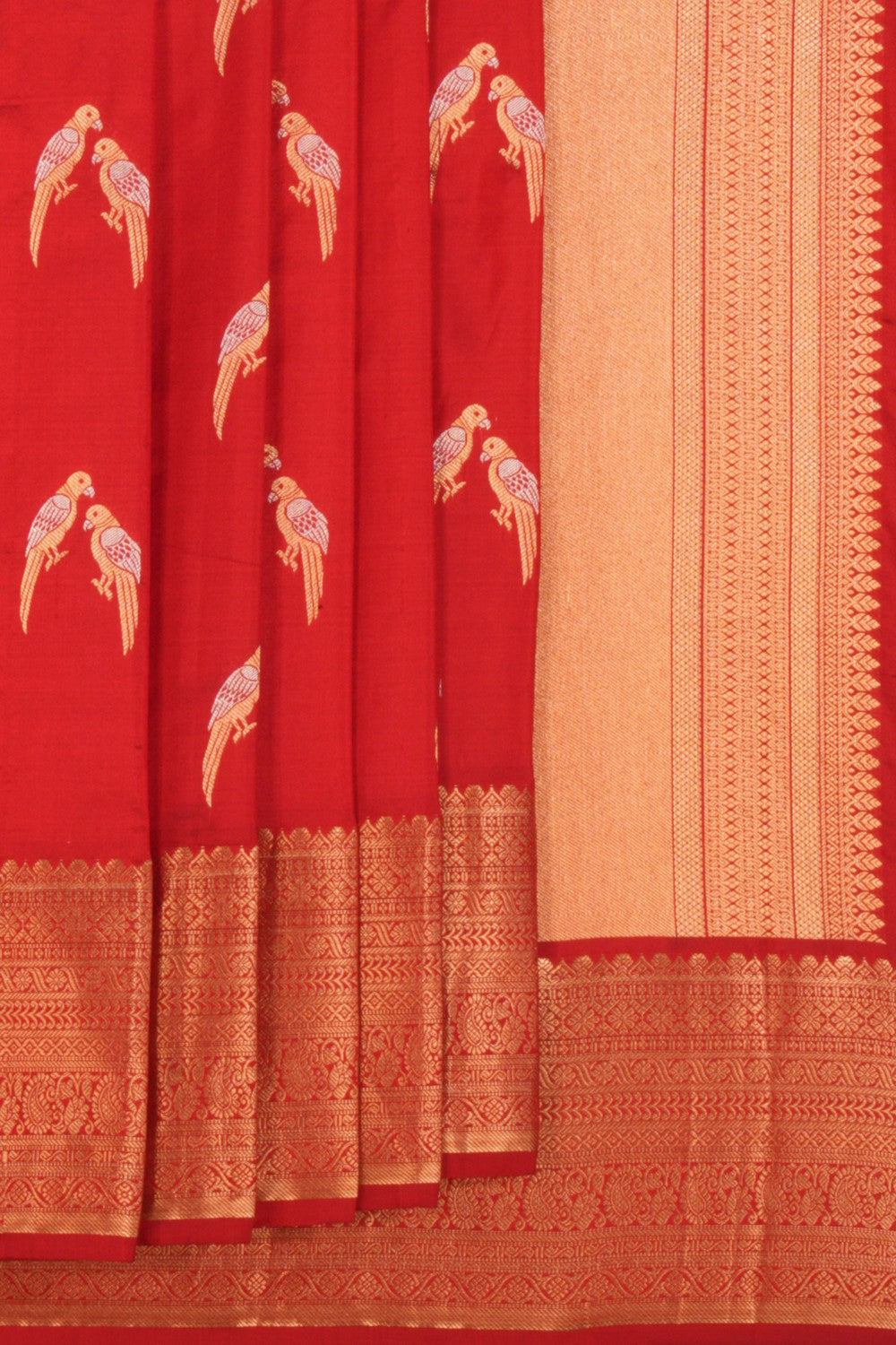 South Silk Red Saree