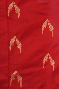 Image of South Silk Red Saree