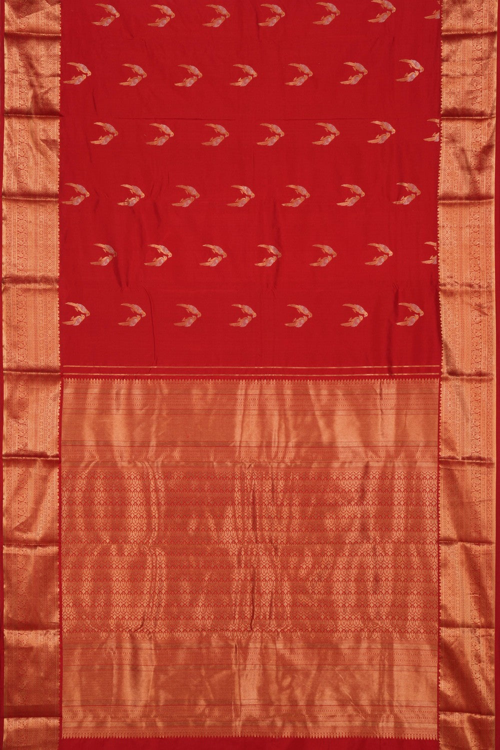 South Silk Red Saree