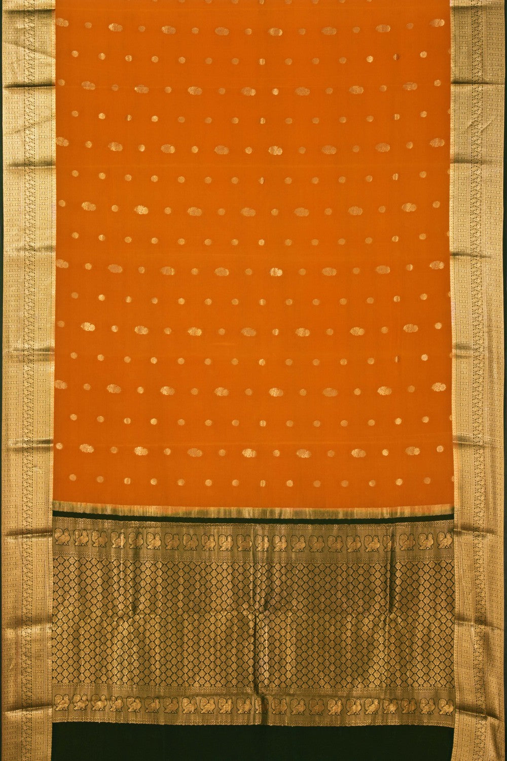 Mysore Binny Crepe Silk Mustard Saree