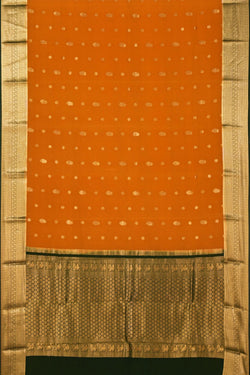 Image of Mysore Binny Crepe Silk Mustard Saree