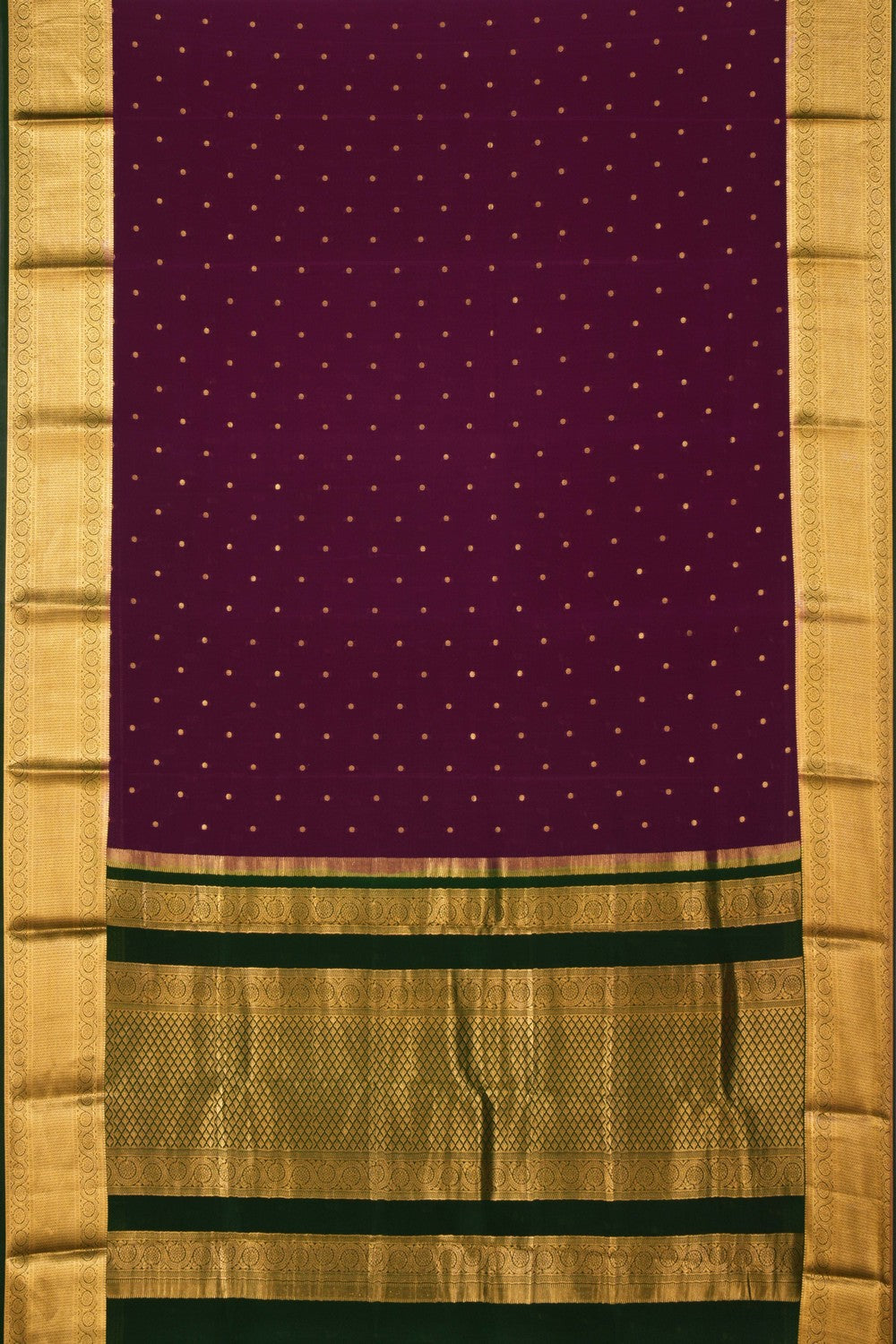 Mysore Binny Crepe Silk Violet Saree