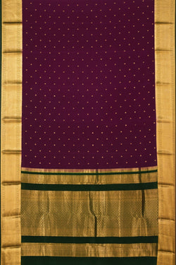 Image of Mysore Binny Crepe Silk Violet Saree