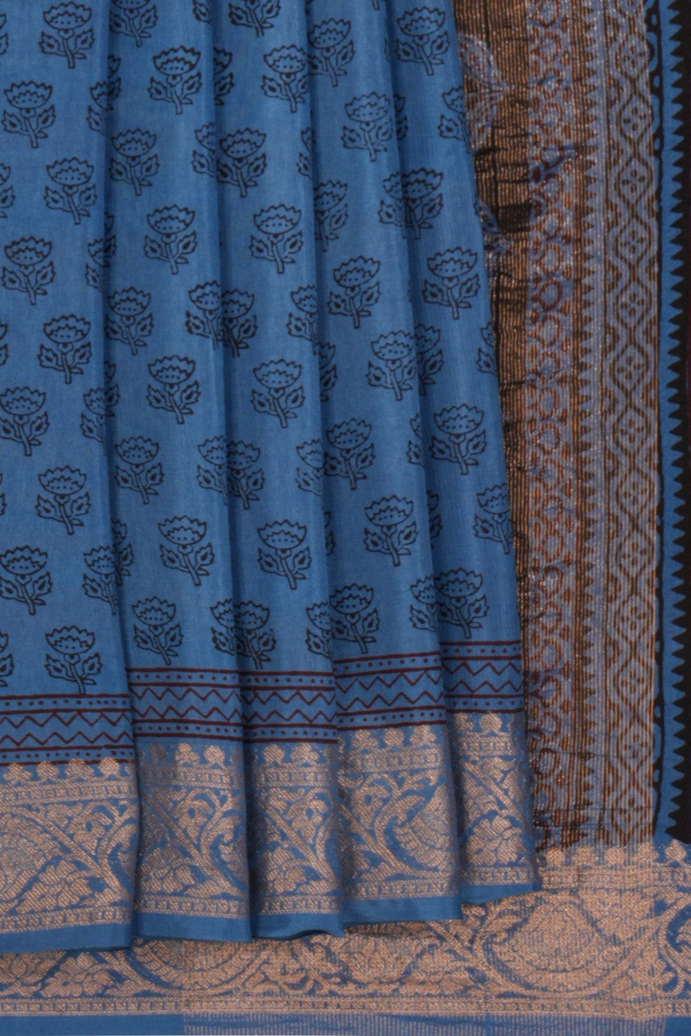 Bagru Block Printed Saree