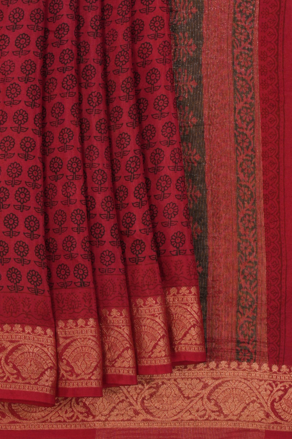 Bagru Block Printed Saree