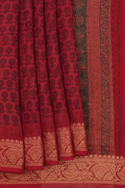 Image of Bagru Block Printed Saree