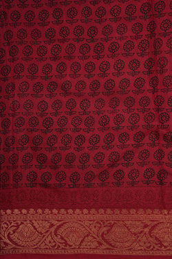 Image of Bagru Block Printed Saree