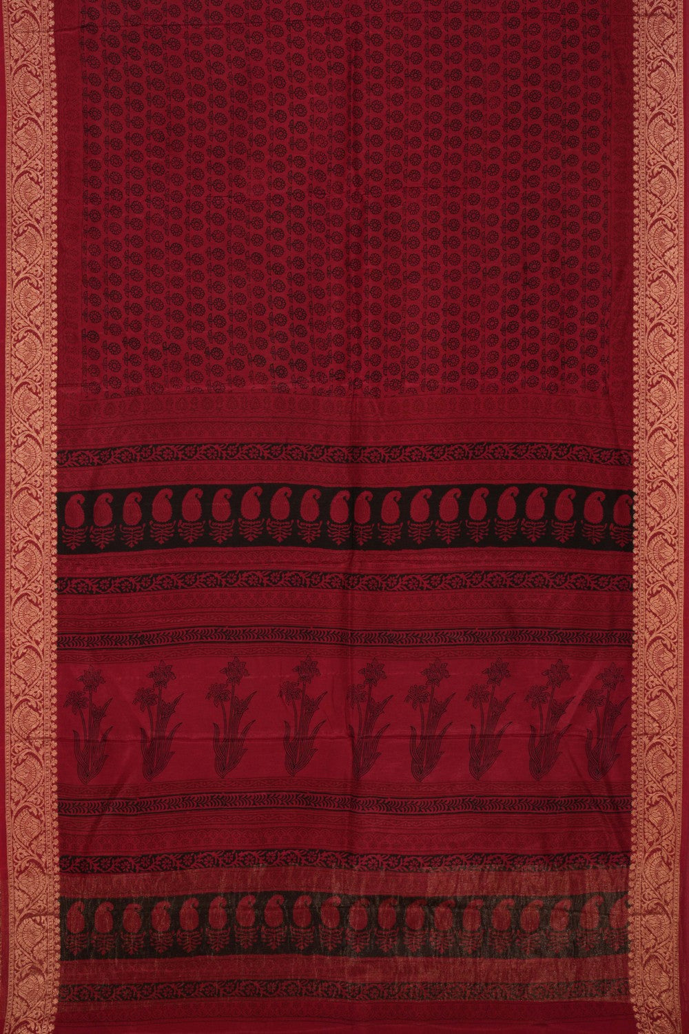 Bagru Block Printed Saree